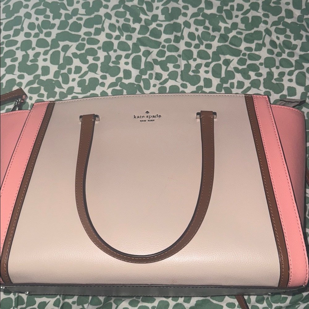 Kate Spade Pink and Cream Tote